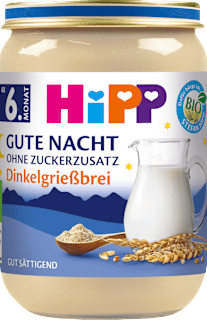 Abendbrei Gute Nacht Dinkelgrieß ab dem 6. Monat HiPP