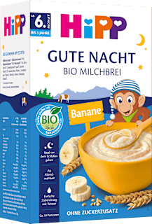 Abendbrei Milch Grieß Banane nach dem 6.Monat HiPP
