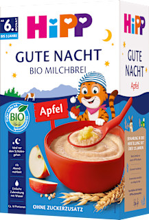 Abendbrei Milch Gute Nacht Hafer Apfel ab dem 6. Monat HiPP