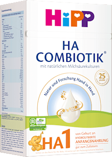 Anfangsmilch HA1 Combiotik von Geburt an HiPP