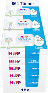 Feuchttücher Soft & Pur 18x48 St.  HiPP Babysanft