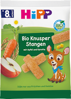 Babysnack Knusperstangen mit Apfel & Karotte ab dem 8. Monat HiPP