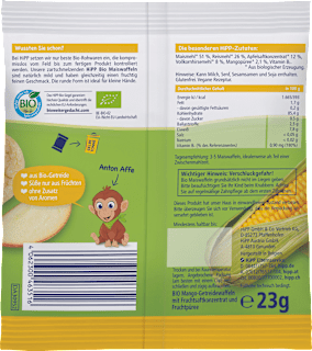 Babysnack Maiswaffeln Mango ab dem 8. Monat HiPP