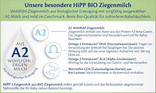 Folgemilch 2 aus Ziegenmilch ab dem 7. Monat  HiPP