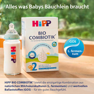 Folgemilch 2 Combiotik ohne Stärke nach dem 6. Monat HiPP