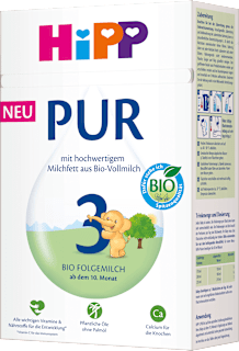 Folgemilch 3 PUR ab dem 10. Monat HiPP
