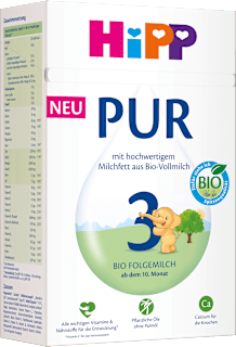 Folgemilch 3 PUR ab dem 10. Monat HiPP
