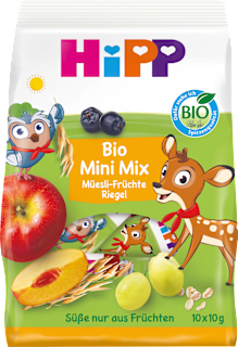 Frucht-Getreide-Riegel Mini Mix, ab 3 Jahre (10x10 g) HiPP