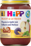 Frucht & Getreide Pflaume in Apfel mit Vollkorn & Melisse ab dem 6. Monat HiPP