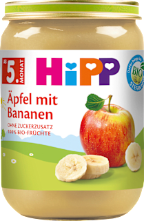 Früchte Äpfel mit Bananen, ab dem 5. Monat HiPP