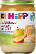 Früchte Apfel-Mango-Aprikose auf Grieß ab dem 10. Monat HiPP