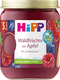 Früchte Waldfrüchte in Apfel, 5. Monat, 160 g HiPP