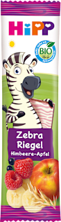 Früchteriegel Zebra Himbeere in Banane-Apfel, ab 1 Jahr HiPP