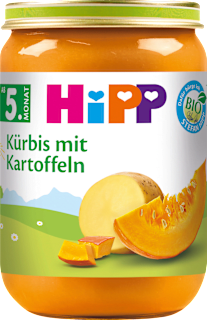 Gemüse Kürbis mit Kartoffeln, ab dem 5. Monat HiPP