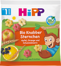 Kindersnack Knabber Sternchen mit Apfel, Orange und Johannisbeere, ab 1 Jahr HiPP