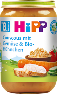 Menü Couscous mit Gemüse & Hühnchen ab dem 8. Monat HiPP