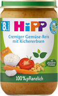 Menü Cremiger Gemüse-Reis mit Kichererbsen ab 8. Monat pflanzlich  HiPP