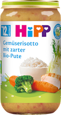 Menü Gemüserisotto mit zarter Pute ab dem 12. Monat HiPP