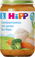 Menü Gemüserisotto mit zarter Pute ab dem 8. Monat HiPP
