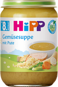 Menü Gemüsesuppe mit Pute ab dem 8. Monat HiPP