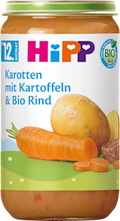Menü Karotten mit Kartoffeln & Rind ab dem 12. Monat HiPP
