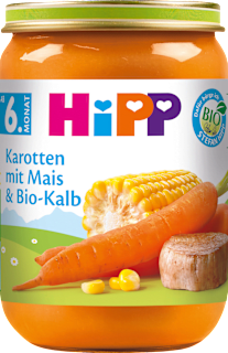 Menü Karotten mit Mais & Kalb ab dem 6. Monat HiPP