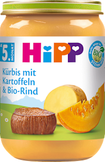 Menü Kürbis mit Kartoffeln & Rind ab dem 5. Monat  HiPP