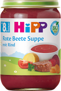 Menü Rote Beete Suppe mit Rind ab dem 8. Monat HiPP