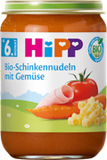 Menü Schinkennudeln mit Tomaten & Karotten ab dem 6. Monat HiPP