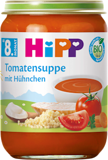 Menü Tomatensuppe mit Hühnchen ab dem 8. Monat HiPP