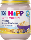 Porridge Frühstück Banane-Blaubeere Haferbrei ab dem 10. Monat HiPP