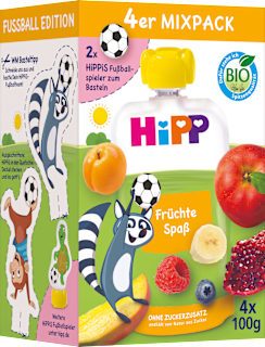 Quetschie Früchtespaß Mixpack ab 1 Jahr (4x100 g) HiPP