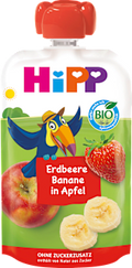 Quetschie Hippis Erdbeere-Banane in Apfel ab 1 Jahr HiPP