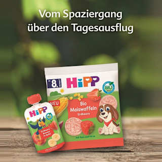 Quetschie Hippis Erdbeere-Banane in Apfel ab 1 Jahr HiPP