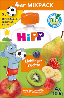 Quetschie Hippis Mix-Pack ab 1 Jahr (4x100 g) HiPP