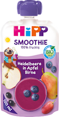 Quetschie Smoothie Mix Heidelbeere in Apfel-Birne, ab 1 Jahr  HiPP
