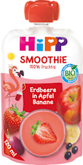 Quetschie Smoothie Mix Rote Früchte in Apfel-Banane, ab 1 Jahr  HiPP