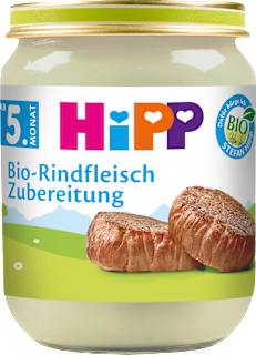 Rindfleisch-Zubereitung ab dem 5.Monat HiPP