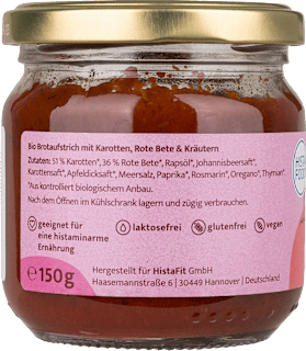 Gemüseaufstrich, Karotte & Rote Bete HistaFood