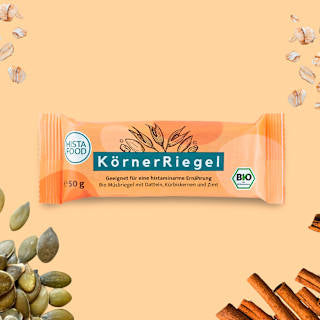 Müsliriegel Körner mit Datteln, Kürbiskernen & Zimt HistaFood
