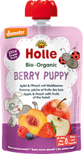 Quetschie Berry Puppy, Apfel & Pfirsich mit Waldbeeren ab 8 Monaten Holle