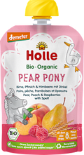 Quetschie Pear Pony, Birne, Pfirsich & Himbeere mit Dinkel ab 8 Monaten Holle