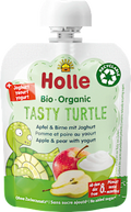 Quetschie Tasty Turtle Apfel & Birne mit Joghurt, ab dem 8. Monat Holle