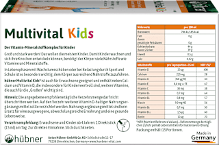 Multivital Kids Direktsticks 15 St hübner