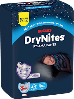 Pyjama Pants Jungen 4-7 Jahre, Jumbopack HUGGIES DryNites