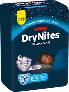 Pyjama Pants Jungen 8-13 Jahre, Jumbopack HUGGIES DryNites