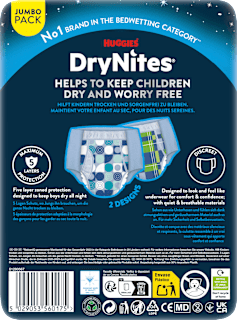 Pyjama Pants Jungen 8-13 Jahre, Jumbopack HUGGIES DryNites