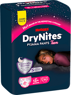 Pyjama Pants Mädchen 13+ Jahre, Jumbopack HUGGIES DryNites