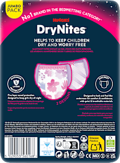 Pyjama Pants Mädchen 4-7 Jahre, Jumbopack HUGGIES DryNites