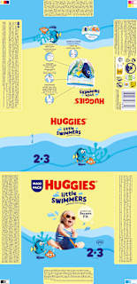 Schwimmwindeln Gr. 2/3 (3-8 kg), Maxi Pack Huggies Little Swimmers